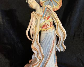 Cybis Porcelain Madame Butterfly, 8" x 13"H, $175