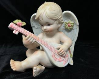 Enesco Baby Angel w Mandolin 6" , was $10, NOW $5