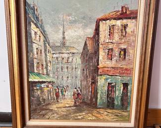 Couple Strolling Oil Painting, 28"W x 32"H, was $115, NOW $75