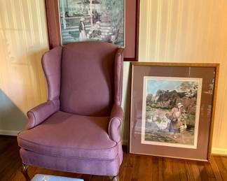 402 Wingback, Needlepoint,  More