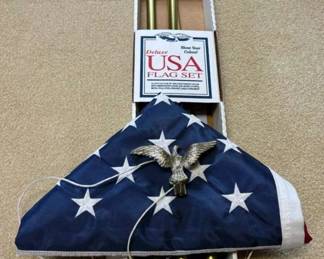 639 Deluxe USA Flag Set