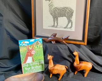 427 Lots Of Llamas  Handmade Decor