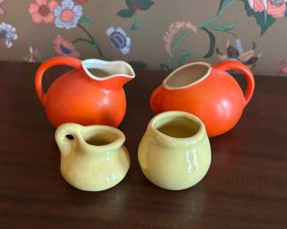 308 Vtg Cameron Pottery Sugar  Creamer 