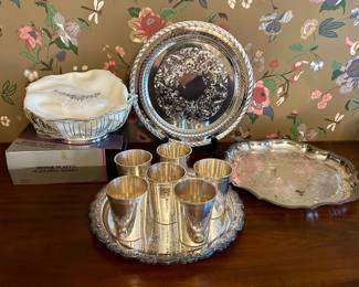 318 Silver Plated Serving Pieces 