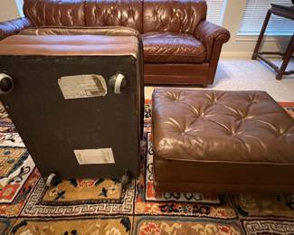 Drexel Heritage Brown, Rolling Ottomans