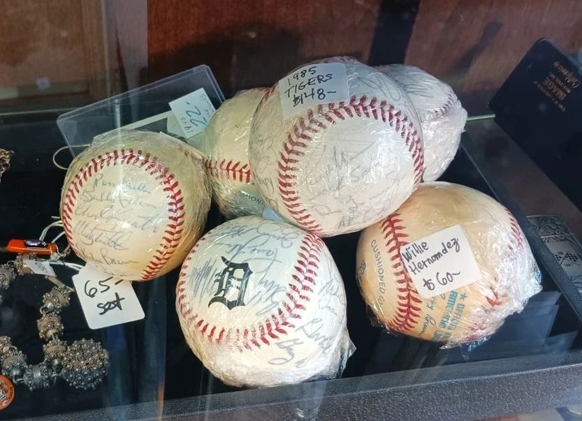Several Detroit Tigers autographed baseballs from the 1970's and 1980s $20 to $300