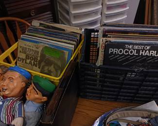 Rock and roll vinyl record albums