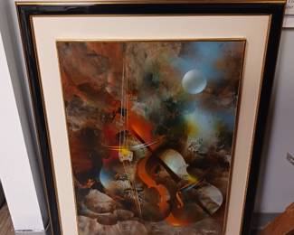 Leonardo Nierman hand colored lithograph $250