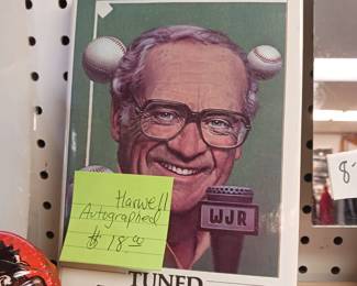 Ernie Harwell autographed book plus other Ernie and Detroit Tigers memorabilia