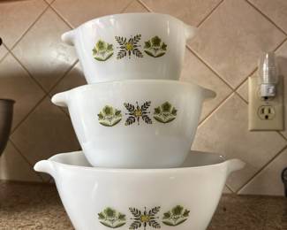 vintage fireking nesting bowls
