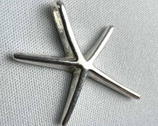 925 Silver Starfish Pendant