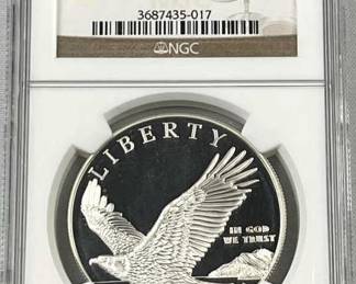 2008 Silver Dollar, Bald Eagle Comm. PF69 NGC