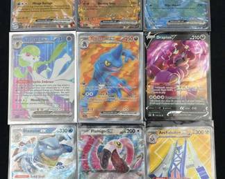 (9) Assorted Pokemon Cards w/ Blastoise ex