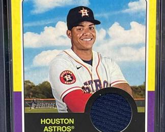 2023 Topps Heritage Jeremy Pena Relic