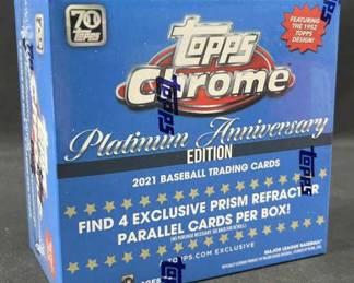 2021 Topps Chrome Platinum Anniv Baseball Box