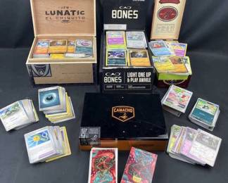 Huge Pokemon Cards Collection in Cigar Boxes