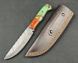 Damascus Steel Fixed Blade Knife