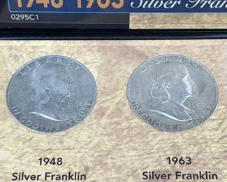 (2) 1948 & 1953 Franklin Silver Half Dollars