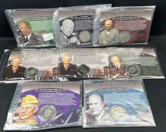 (8) Eisenhower Dollars Including 1 Silver, Proofs