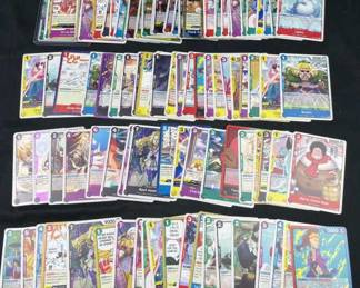 One Piece Trading Cards w/ Holos & Rares