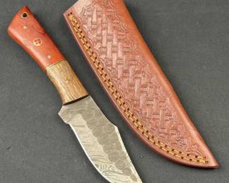 Damascus Steel Fixed Blade Knife