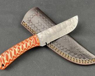 Damascus Steel Fixed Blade Knife