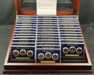 Presidential Dollar Cherrywood Box Set w/ Proofs