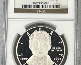 2008 Silver Dollar, Bald Eagle Comm. PF69 NGC