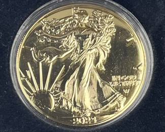 2023 American Silver Eagle 1oz .999 Gold Plated