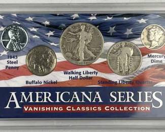 (3) Silver Coins: Walker, Standing Lib & 10c