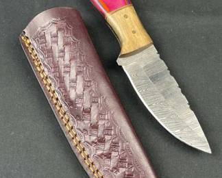 Damascus Steel Fixed Blade Knife
