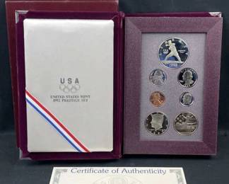 1992 Prestige Proof Set w/ Silver Dollar