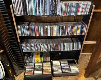 DVDs, VHSs, CDs and Cassettes 