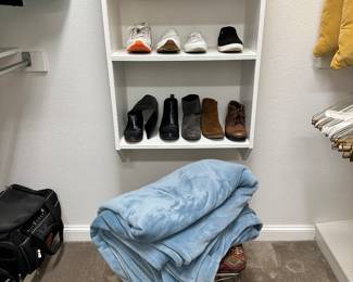 Women's Shoes, Stool, Blanket
