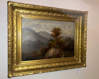 Antique Oil from Late 1800's.  Signed 'BJ' with date.  $495