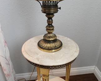 Marble top occasional  table 