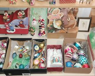 Vintage glass ornaments 