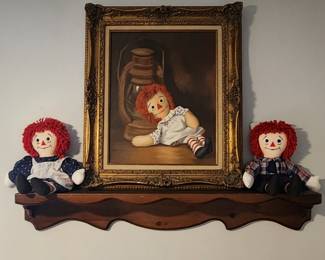 Oil painting  Raggedy Ann collection 