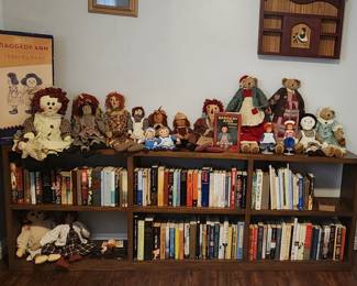 Books , bears, dolls