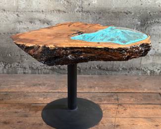 Black Walnut Live Edge Epoxy Table