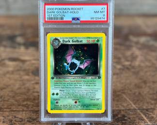 2000 Pokemon Rocket Dark Golbat Holo 1st Edition PSA graded NM-MT 8