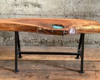 Black Walnut Live Edge Epoxy Table