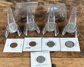 Silver Kennedy's, Foreign Coins, Wheat Pennies