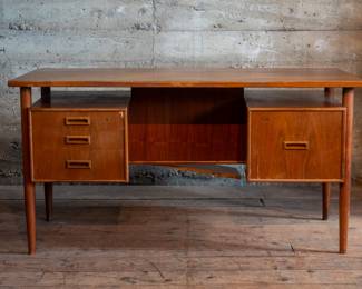 Danish mid-century modern floating desk
