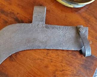 Antique iron brush hook