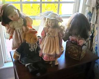 Several dolls