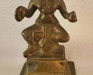 Small Hindu gilt bronzed figure