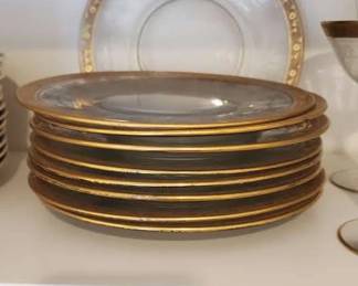 Gold trimmed plates