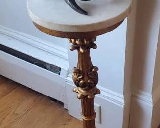 Marble top pedestal