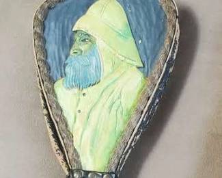 Painted in relief bellows